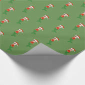 illusima Mermaid Christmas Green Geschenkpapier (Ecke)