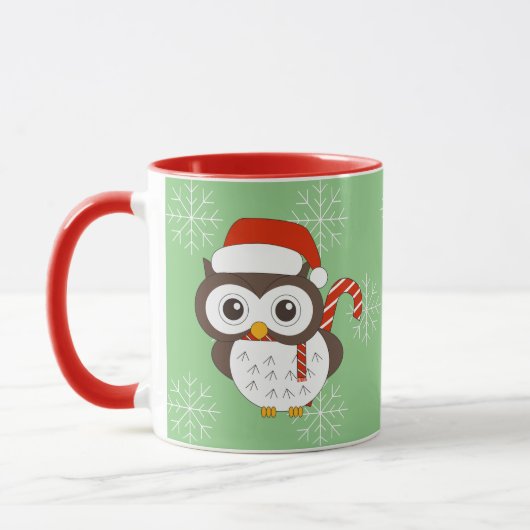 illusima Mr. Owl Weihnachtsschneeflocken Light Gre Tasse (Links)
