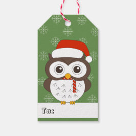illusima Owl Weihnachtsmannmütze Weihnachten Schne Geschenkanhänger