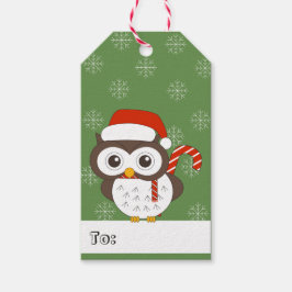 illusima Owl Weihnachtsschneeflocken Grün Geschenkanhänger