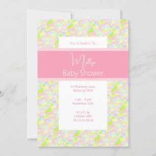 Illusima Paint Spritzer Baby Dusche Einladung