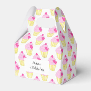 illusima Pink Frosting Cupcakes 1. Geburtstag Geschenkschachtel