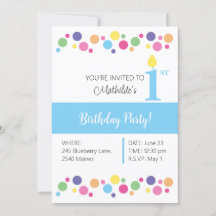 illusima Rainbow Circles, Blue Back, 1. Geburtstag