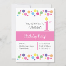 Illusima Rainbow Circles, Pink Back, 1. Geburtstag