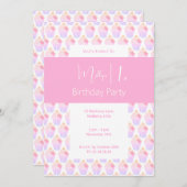 illusima Rainbow Cupcakes 1. Geburtstag Party Einladung (Vorne/Hinten)