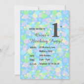 illusima Rainbow Pastel Doys Boys Blue Birthday In Einladung (Vorderseite)