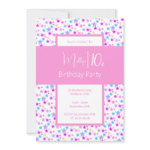illusima Rainbow Stars Pink Girls 10. Geburtstag