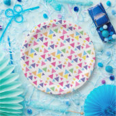 illusima Regenbogen-Dreiecke Party Pappteller (Party)