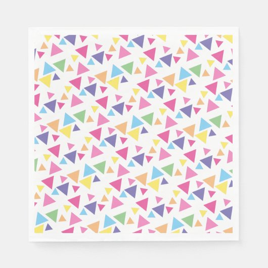 illusima Regenbogen-Dreiecke Party Serviette (Vorderseite)