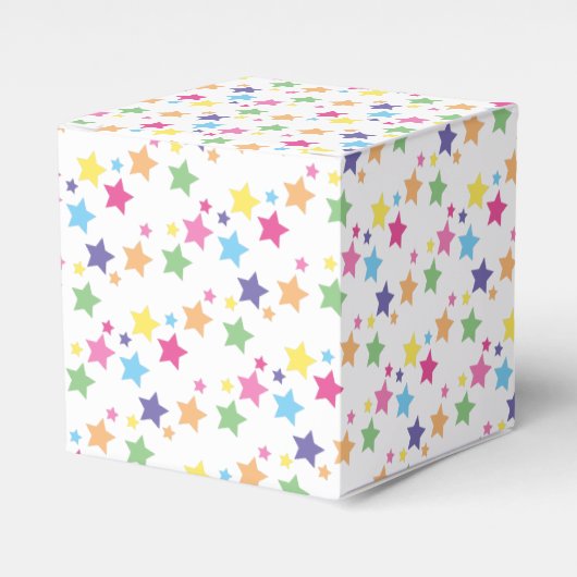 illusima Regenbogen-Sterne-Muster-Party Geschenkschachtel (Vorderseite)