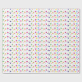 illusima Regenbogen Sterne Party Geschenkpapier (Flach)
