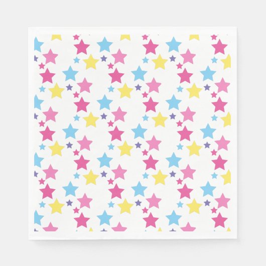 illusima Regenbogen Sterne Party Serviette (Vorderseite)