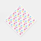 illusima Regenbogen Sterne Party Serviette (Ecke)