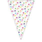 illusima Regenbogen Sterne Party Wimpelkette (Dritte Fahne)
