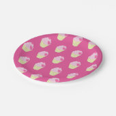 illusima Rosa Pappteller (Schrägansicht)