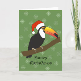 illusima Toucan Christmas Snowflakes Holiday Card Feiertagskarte