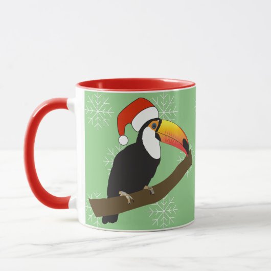 illusima Toucan Christmas Snowflakes Tasse (Links)