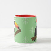 illusima Toucan Christmas Snowflakes Tasse (Zentrum)