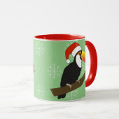 illusima Toucan Christmas Snowflakes Tasse (VorderseiteRechts)