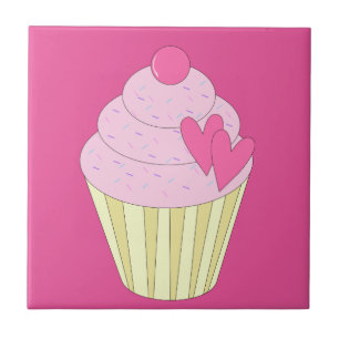 illusima verzierter Cupcake Fliese