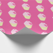 illusima verzierter Cupcake Geschenkpapier (Ecke)