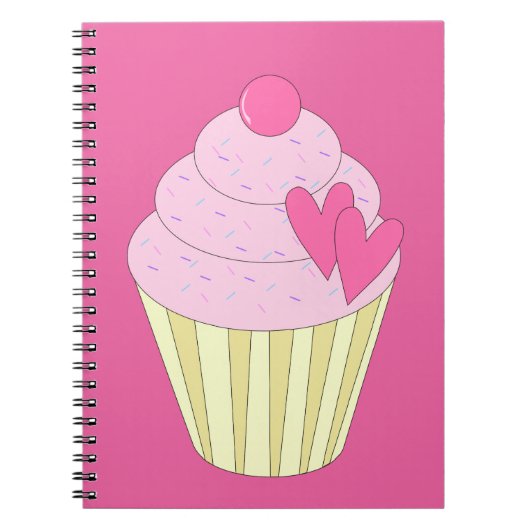 illusima verzierter Cupcake Notizblock (Vorderseite)