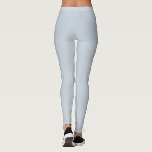 Illusion Blue Solid Color Leggings (Rückseite)