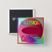 "ILLUSION California" Button! Button (Vorne & Hinten)