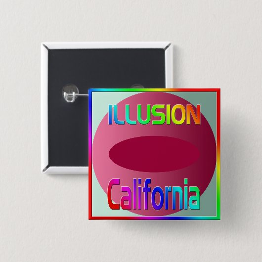 "ILLUSION California" Button! Button (Vorne & Hinten)