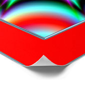 Illusion der Farbexplosion Poster (Ecke)