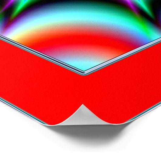 Illusion der Farbexplosion Poster (Ecke)