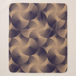 Illusion der optischen Kreise: Nahtlos geometrisch Sherpadecke