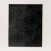 Illusion der soliden schwarzen und grauen Geometri Puzzle (Vertikal)