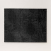 Illusion der soliden schwarzen und grauen Geometri Puzzle (Horizontal)