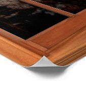 Illusion des Fensterfensters für den Sonnenunterga Poster (Ecke)