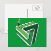 Illusion des Golfspielers Postkarte (Vorne/Hinten)