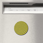 Illusion gelber und schwarzer Kugel Magnet (In Situ (Geschirrspüler))