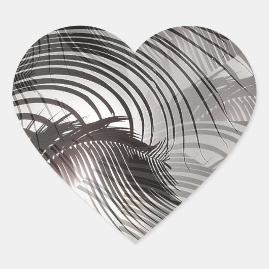 Illusion Herz-Aufkleber (Vorderseite)