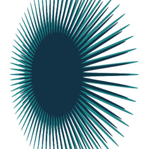 Illusion-Igel-Minimalist-Abstract-T-Shirt Op T-Shirt