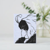 Illusion, jung, alte Frau Postkarte (Stehend Vorderseite)