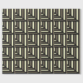 Illusion neutraler Boxen Geschenkpapier (Flach)