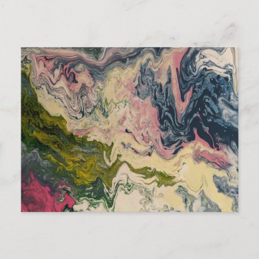 Illusion Nr. 1 Alpha - Akrylus Pour Postkarte (Vorderseite)