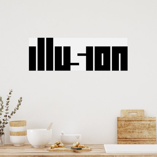 Illusion Poster (Küche)