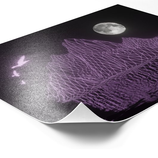 Illusion Retrowave Fotodruck (Ecke)