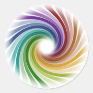 Illusion Runder Aufkleber