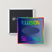 "ILLUSION Santa Monica" Button! Button (Vorne & Hinten)
