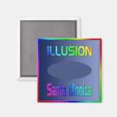 "ILLUSION Santa Monica" Magnet! Magnet (Vorderseite/Rückseite)