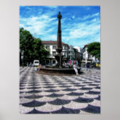 Illusion Tiles Art: Funchal, Madeira (Portugal) P Poster (Vorne)