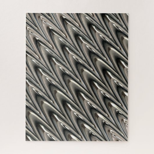 Illusion von Flüssigmetall | Herausforderung für E Puzzle (Vertikal)