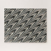 Illusion von Flüssigmetall | Herausforderung für E Puzzle (Horizontal)